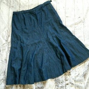 Circle Denim Skirt